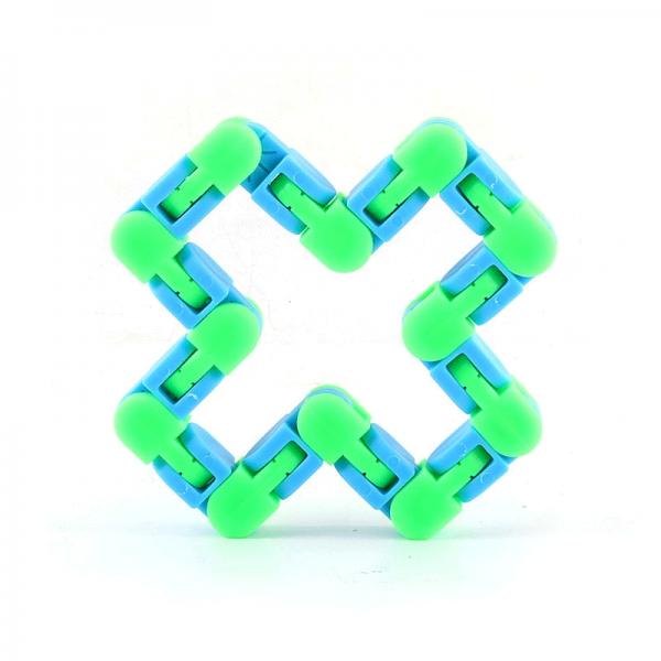 24-Knots-Blue-Green-Wacky-Tracks-Fidget-Toys-Anti-Stress