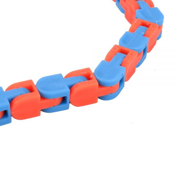 Colorful Puzzle Sensory Fidget Toys Stress Relief Rotate And Shape Wacky Tracks Snap and Click Fidget 5 - Wacky Track